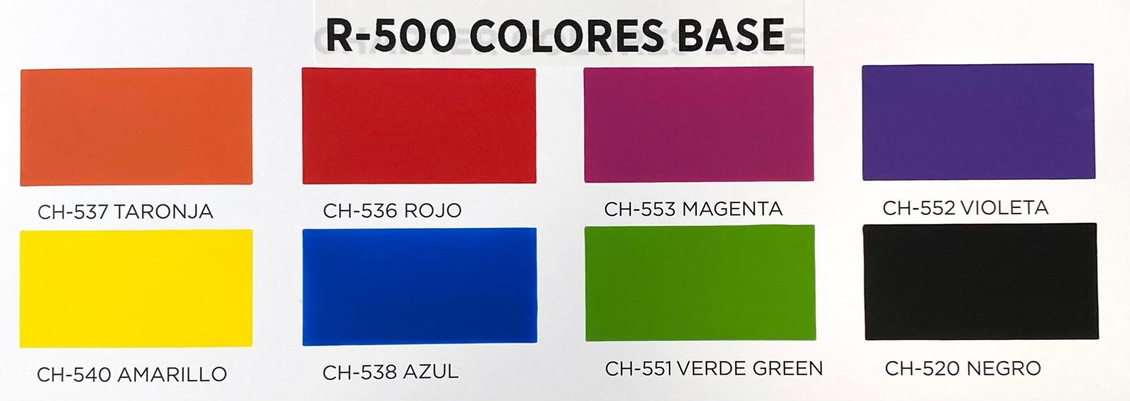 Colores pintura Lepanto R-500