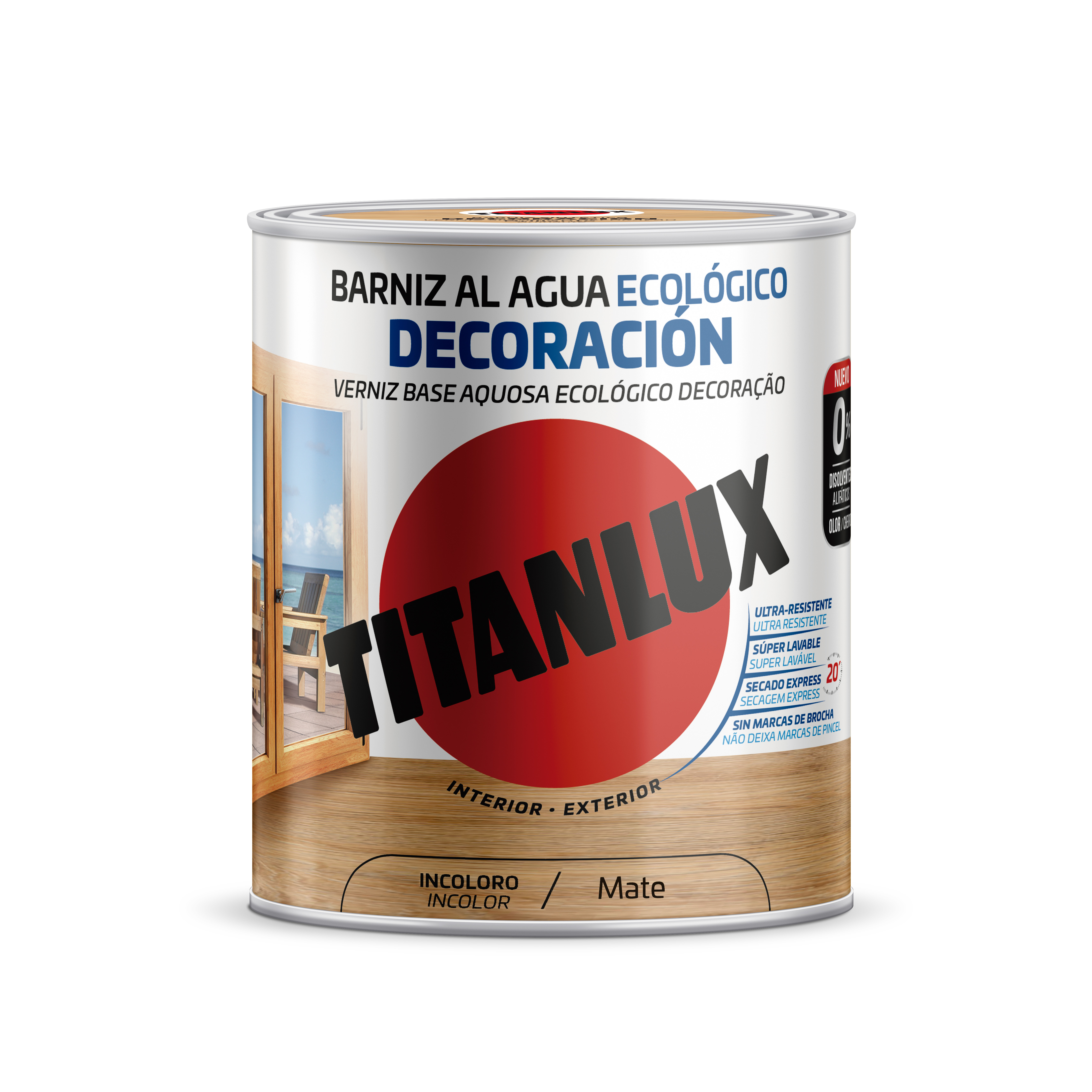 Barniz Titanlux ecologico agua mate