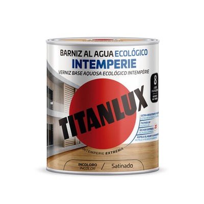 Barniz Titanlux intemperie ecologico al agua brillo