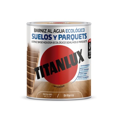 Barniz Titanlux ecologico al agua suelos y parquets brillo