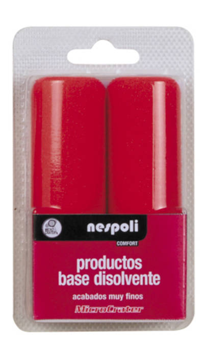 Recambio mini rodillo espuma microcrater rojo