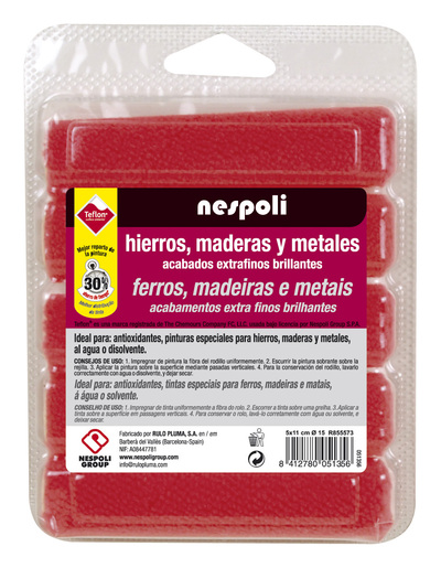 Recambio mini rodillo Texron rosa