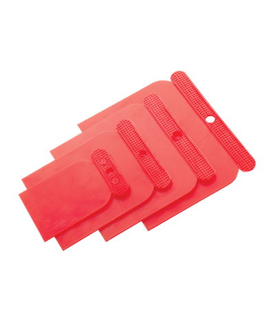 Espatulas carrocero plastico set 4 unidades