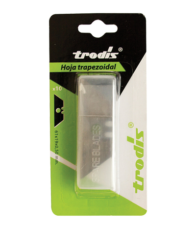 Hoja trapezoidal agujero central skin 10 hojas