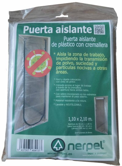 Puerta aislante de plástico con cremallera Puerta aislante de plástico con cremallera