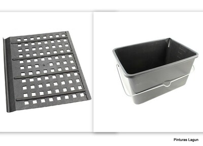 Cubeta Plastico con rejilla