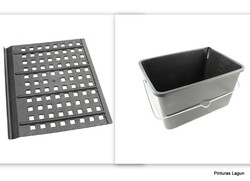Cubeta Plastico con rejilla